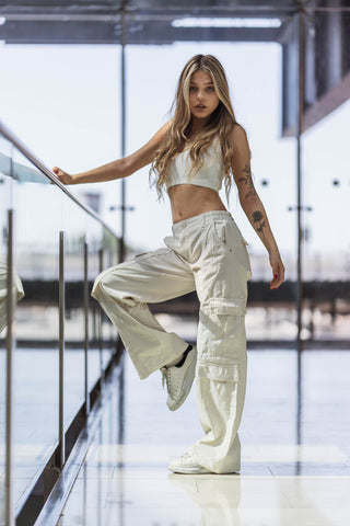 Loose fit cargo pants