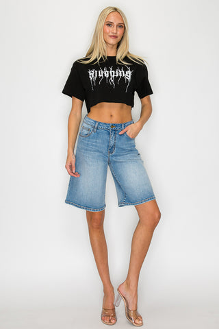 Mid Waisted Baggy Jorts