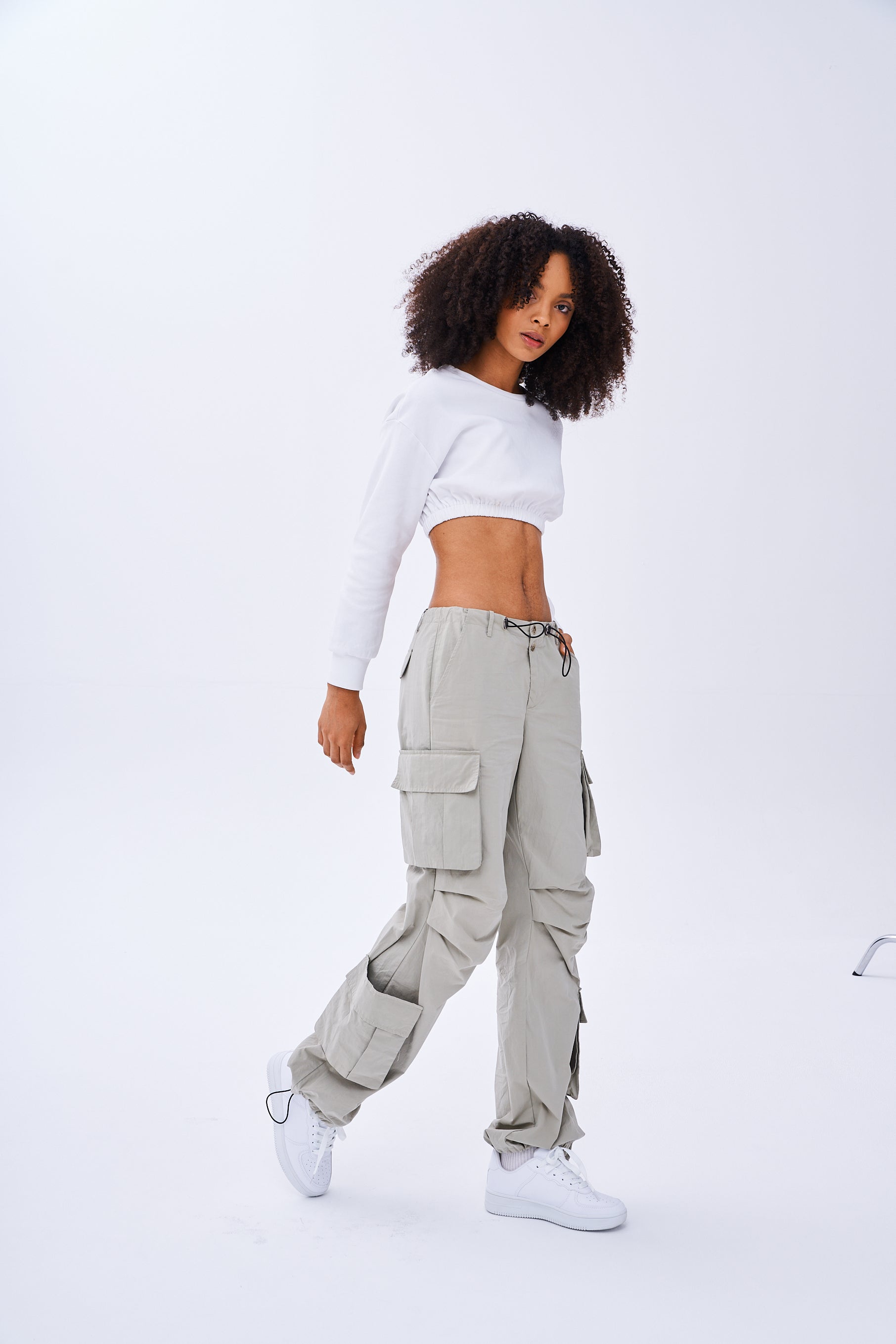 Women's Summer Cargo Trousers Fashionable Baggy Streetwear Gym Pants with  Elastic - China High Visibility and Sports Wear price | Made-in-China.com