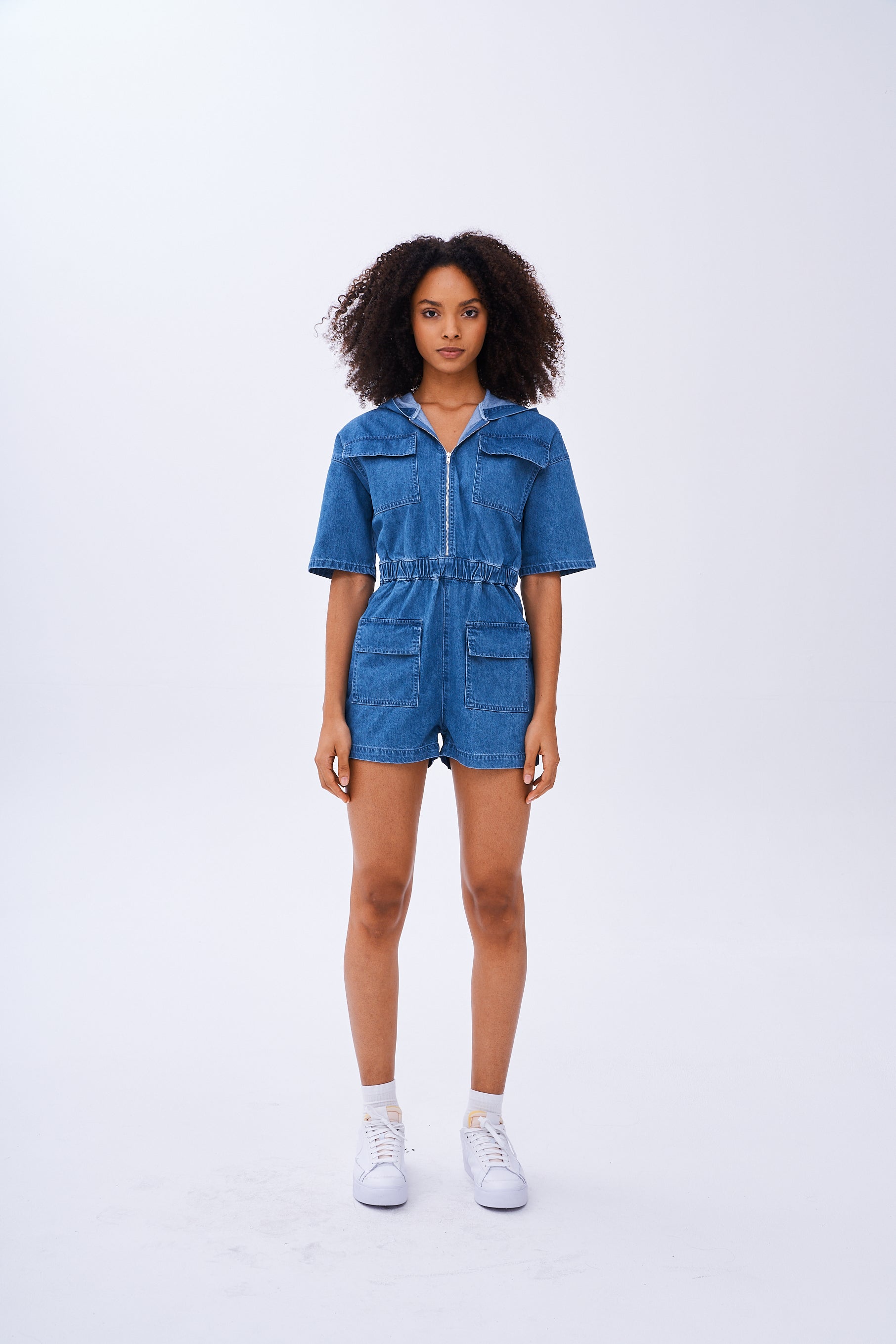 Topshop denim cheap playsuit